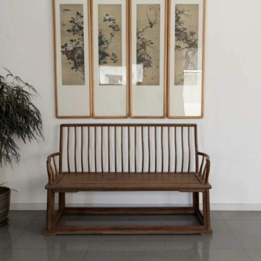 新中式傢俬，中式傢俬，中式凳，凳，排椅，長凳，中式椅，椅，椅子