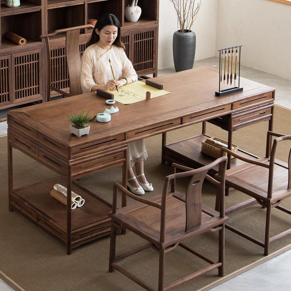 新中式傢俬，中式傢俬，中式檯，中式桌，桌子，桌，檯，畫案，書案